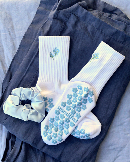 feelin' blue | sock & silk scrunchie bundle