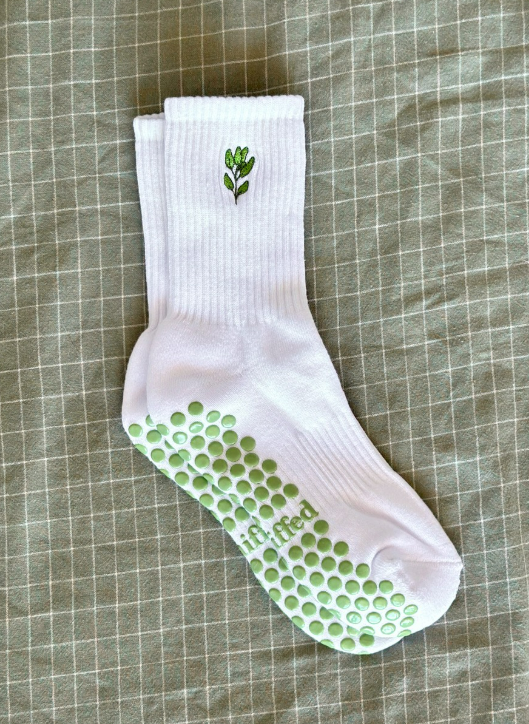 i love you so matcha | grip socks