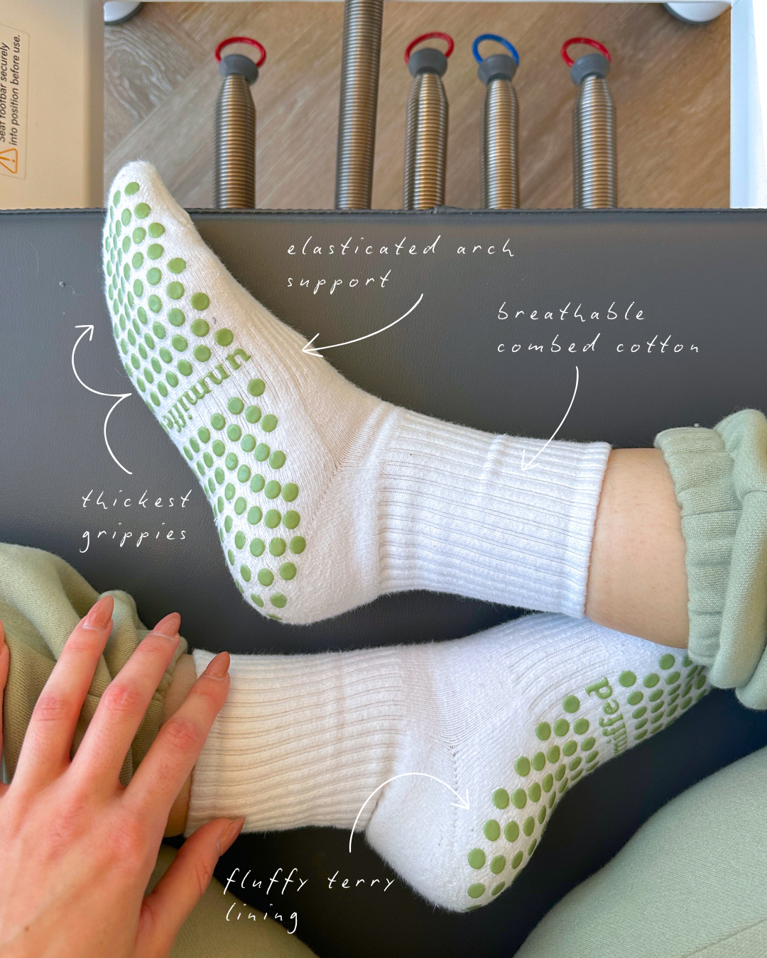 i love you so matcha | grip socks