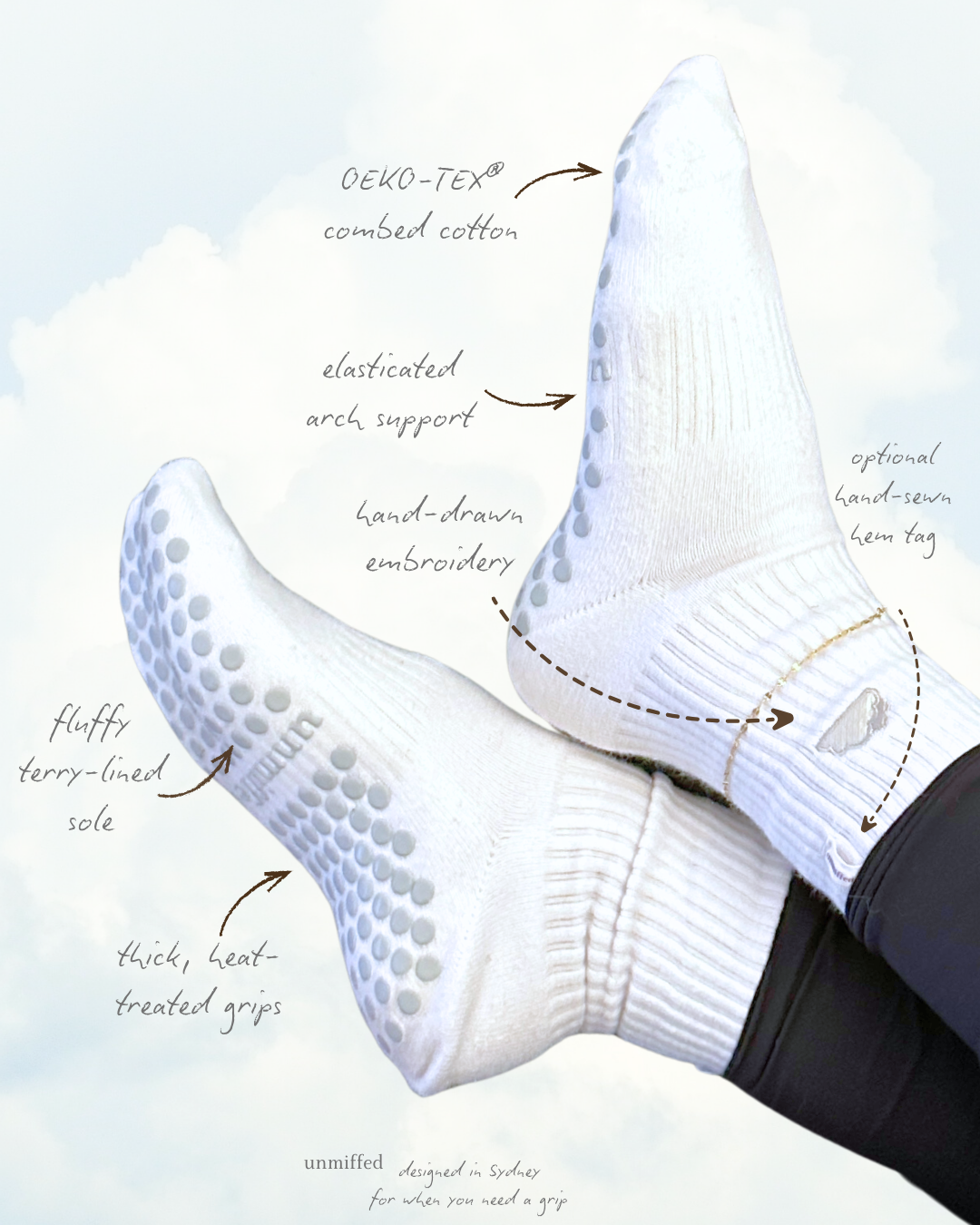 silver linings | grip socks